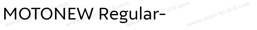 MOTONEW Regular字体转换